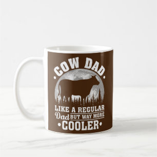 Mens Cow Dad Like A Regular Dad Funny Cow Coffee Mug