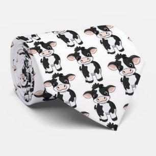 Men's Cow Graphic Farm Neck Tie