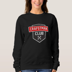 Mens Craftsman Club Graphic Electrician Worker Too Sweatshirt
