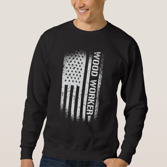 Mens Craftsman Retro Graphic Electrician Worker To Sweatshirt (Front)