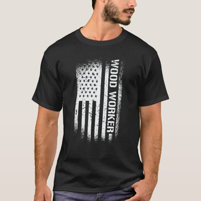 Mens Craftsman Retro Graphic Electrician Worker To T-Shirt (Front)