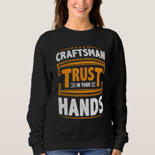 Mens Craftsman Trust In Your Hands Electricians Ha Sweatshirt