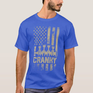 Mens Cranky Car Engine Crankshaft Funny Mechanics T-Shirt