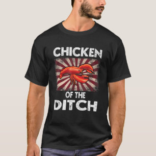 Mens Crawfish Chicken Ditch Retro Cajun Food T-Shirt