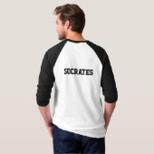 men's-crest front, Socrates back T-Shirt (Back Full)