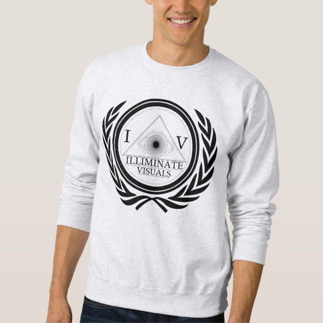 Mens - Crew Neck - IV Standard - Blk Logo Sweatshirt (Front)