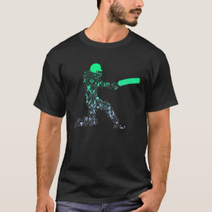 Mens Cricket Batsman  for Cricketer Boys Cricket T-Shirt