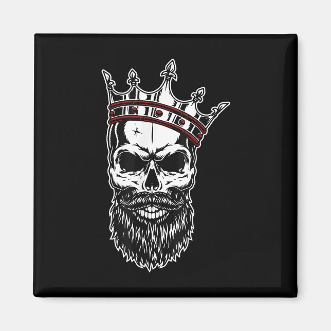 Mens Crown Skull Fashion Tattoo  Magnet (Front)