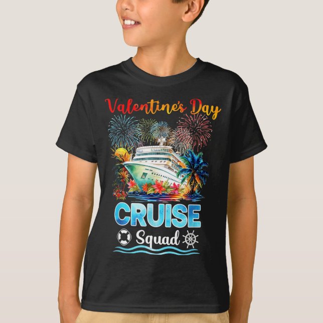 Mens Cruise Squad Valentine's Day Vacation Travel  T-Shirt (Front)