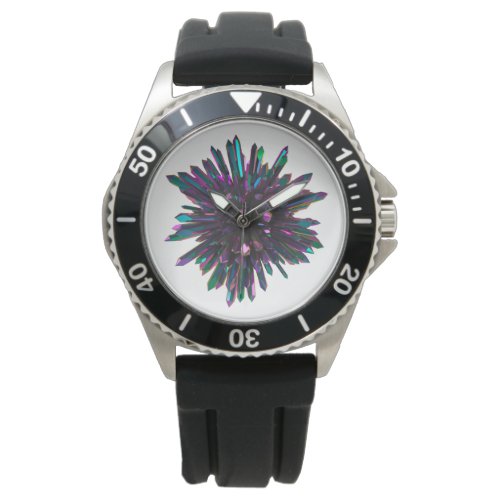 *~* Men&#39;s Crystal Sphere Metallic Blue Purple Watch