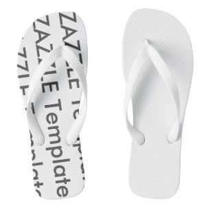 Men's Custom Flip Flops Blank Template