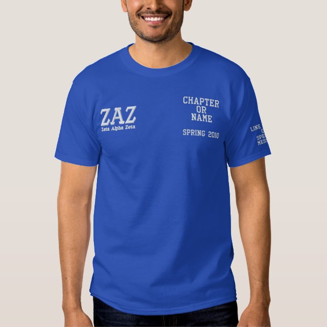 Men's Custom Greek Letter Polo Shirt (Front)