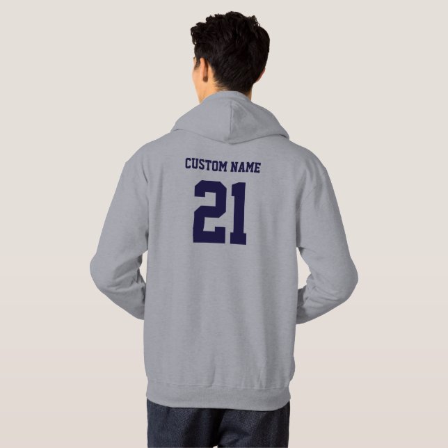 Mens Custom Name Class of 2021 Senior Hoodie Zazzle