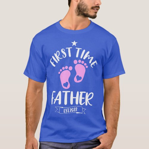 Mens Cute First Time Father 2022 Promoted To Daddy T_Shirt
