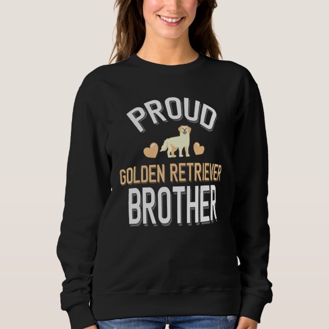 Mens Cute Proud Golden Retriever Brother Sweatshirt (Front)