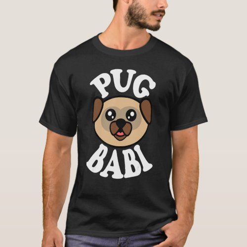 Mens Cute Pug Babi T-Shirt