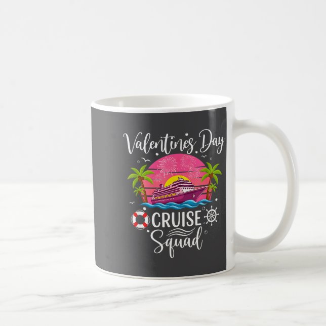 Mens Cute Valentines Day Cruise Squad 20026 Design Coffee Mug (Right)