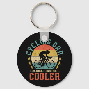 Mens Cycling Dad Bike Rider & Cyclist Father's Day Keychain