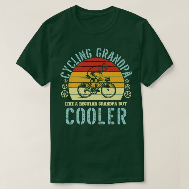 Mens Cycling GrandfatherS Day Like Regular Grandpa T-Shirt (Design Front)