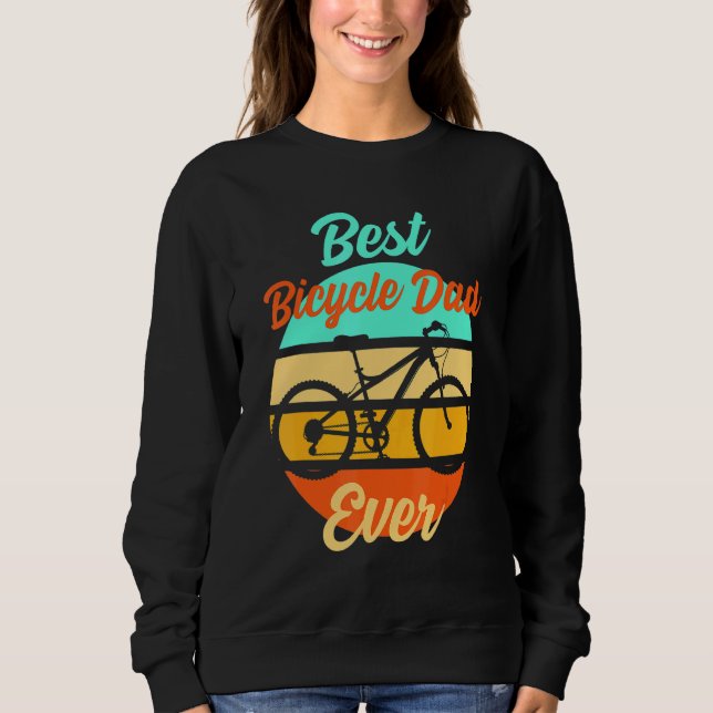 Mens Cyclist Papa Father Father's Day Downhill Ebi Sweatshirt (Front)