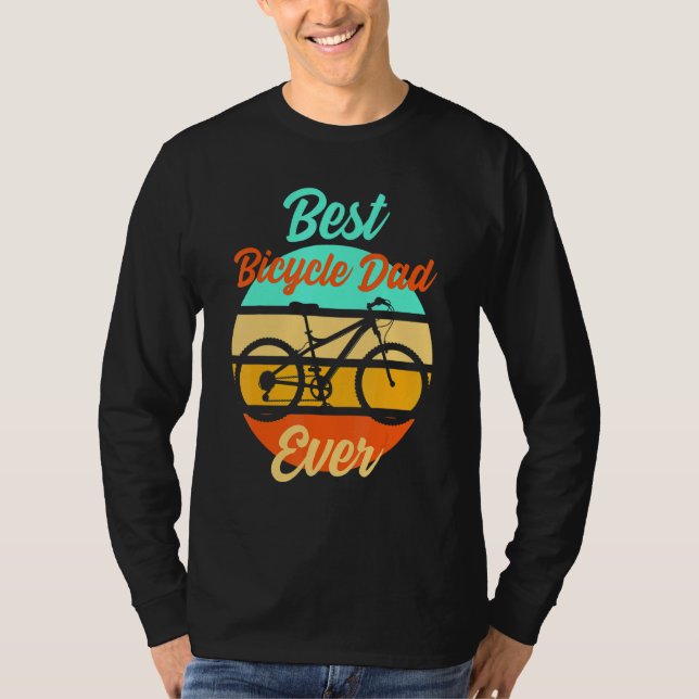 Mens Cyclist Papa Father Father's Day Downhill Ebi T-Shirt (Front)