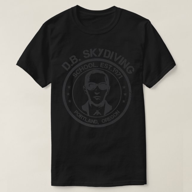 Mens D.B. Cooper Skydiving School T Shirt  (Design Front)