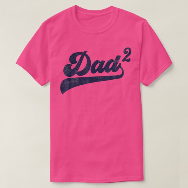 Mens Dad2 Dad Squared Gifts Father Of Two Daddy 2  T-Shirt (Design Front)