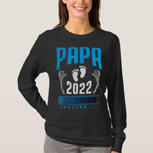 Mens Dad 2022 Loading Dad To Be T-Shirt (Front)