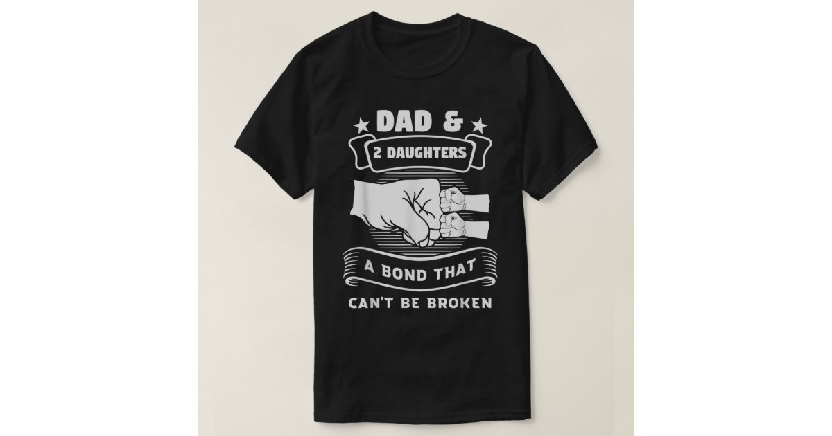 Dad Papa Bear Two Cubs Shirt 2 Kids Father's Day Gift Baby Long