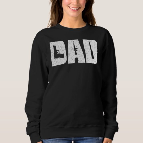 Mens Dad And Guns Collection Vintage Sweatshirt