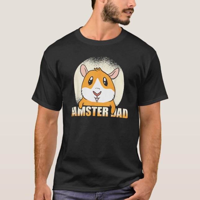 Mens Dad Animal Hamster Pet Father Hamster T-Shirt (Front)