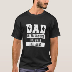 Mens Dad Electrician Lineman Craftsman Father High T-Shirt