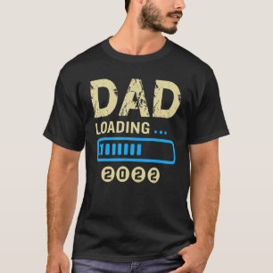 Mens Dad Est 2022 Loading Future New Daddy Baby T-Shirt