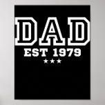 Mens Dad Established 1979 Father's Day  Poster<br><div class="desc">Mens Dad Established 1979 Father's Day Gift. Perfect gift for your dad,  mom,  papa,  men,  women,  friend and family members on Thanksgiving Day,  Christmas Day,  Mothers Day,  Fathers Day,  4th of July,  1776 Independent day,  Veterans Day,  Halloween Day,  Patrick's Day</div>