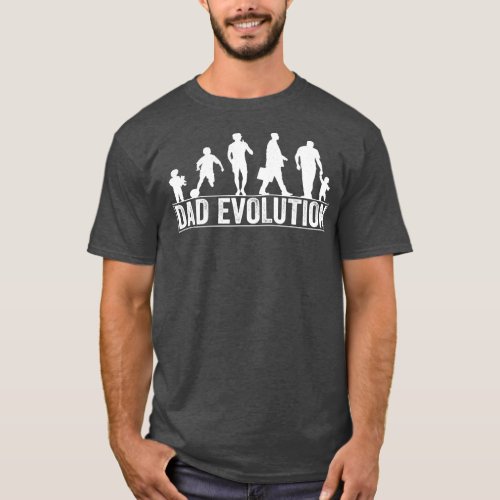 Mens Dad Evolution Father Fathers Day Idea  T_Shirt