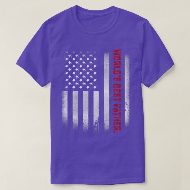 Mens Dad Gift From Daughter  World's Best Father E T-Shirt (Design Front)