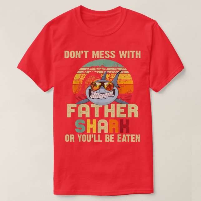 Mens Dad Gift From DaughterDont Mess With Father S T-Shirt (Design Front)