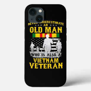 Mens Dad Grandpa Vietnam Veteran Vintage Shirt Men iPhone 13 Case
