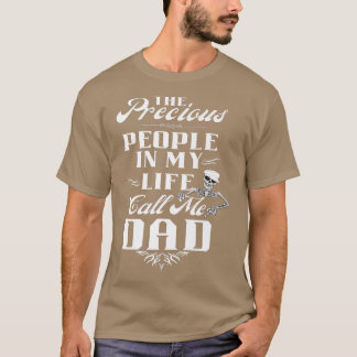 Mens Dad graphic with skeleton unise funny cute da T-Shirt