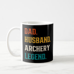 Mens Dad Husband Archery Legend Archery  Coffee Mug