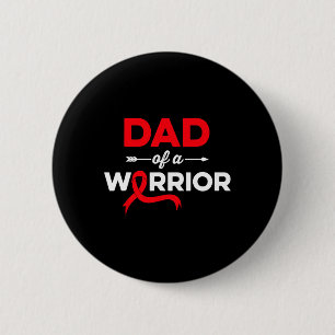 Mens Dad Of A Blood Cancer Warrior Family Blood Ca Button