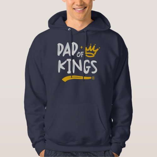 Mens Dad of Kings Father with Sons Fathers Day  Hoodie