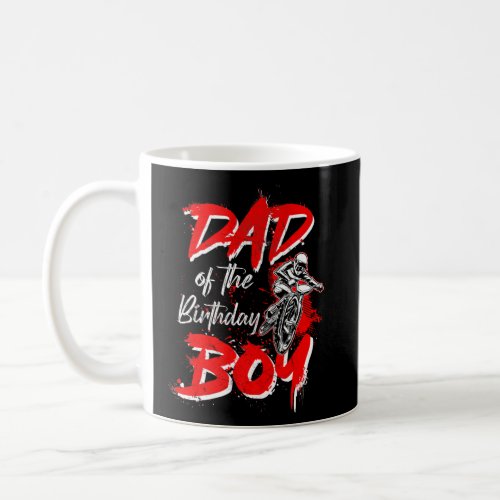 Mens Dad Of The Birthday Boy  Bike Rider BMX Daddy Coffee Mug