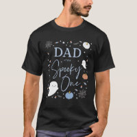 Mens Dad Of The Spooky One First Birthday Blue Boy