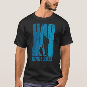 Mens DAD SINCE 2023 Father's Day Wing Dad T-Shirt
