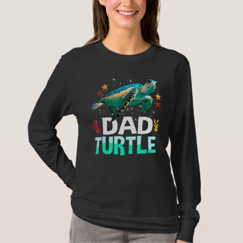 Mens Dad Turtle Family Matching  Turtles  Fathers T_Shirt