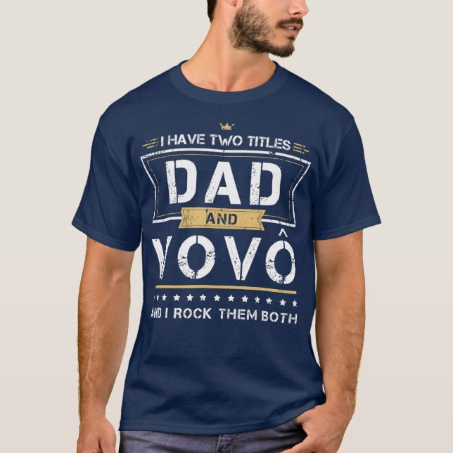 Mens Dad  Vovo Portuguese Grandpa I Rock Them T-Shirt (Front)