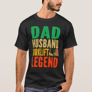Mens Dad Warehouse Forklift Driver T-Shirt
