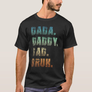 Mens Dada Daddy Dad Bruh Father And Kids  Girl Boy T-Shirt
