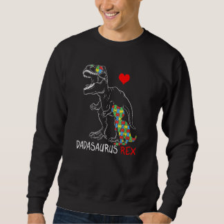Mens Dadasaurus Daddy Rex Autism Awareness Proud D Sweatshirt